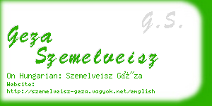 geza szemelveisz business card